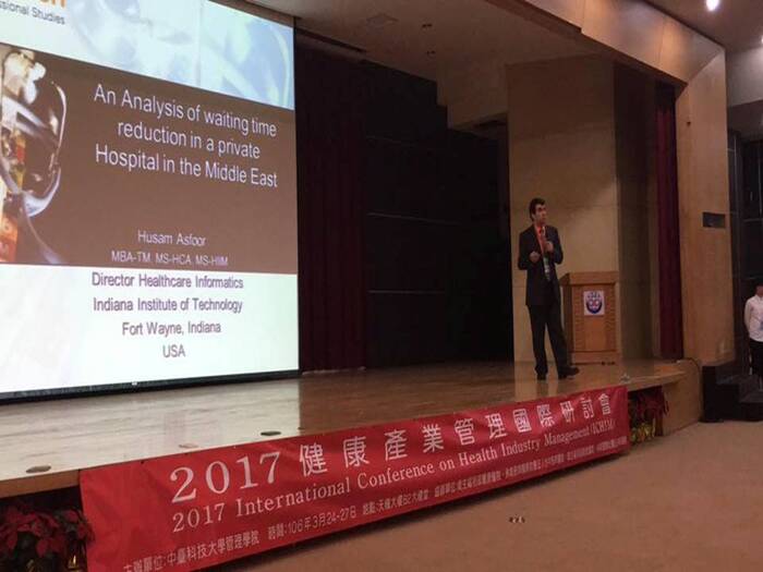 美國印第安那科技大學director Husam Asfoor教授演講實錄