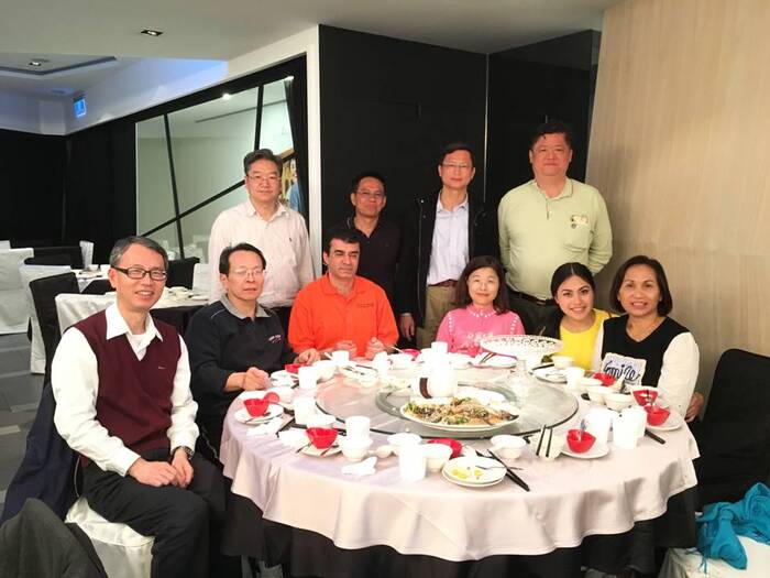 歡送晚宴管理學院主管與貴賓合影